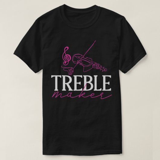 T-shirt Violon al Music Compositeurs Treble Maker (Design devant)