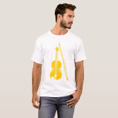 T-shirt Violon - Ambre (Devant entier)