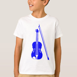 T-shirt Violon - bleu