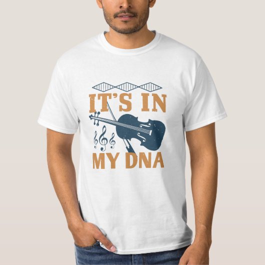 T-shirt Violon - C'est dans mon ADN (Devant)
