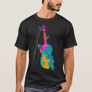 T-shirt Violon coloré