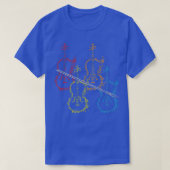 T-shirt Violon coloré (Design devant)