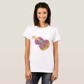T-shirt Violon coloré (Devant entier)