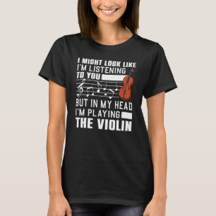 T-shirt Violon cool Pour Hommes Joueuse Violoniste Viola C