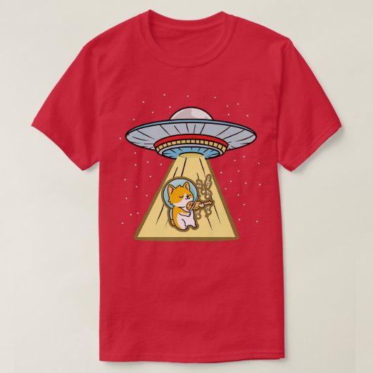 T-shirt Violon d'astronaute de Corgi de l'Ufo (Design devant)