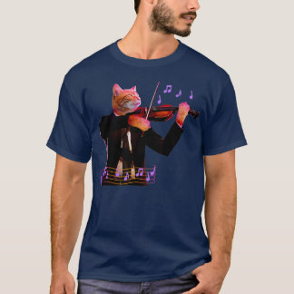T-shirt Violon de chat