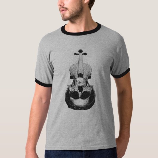 T-shirt Violon de crâne (Devant)