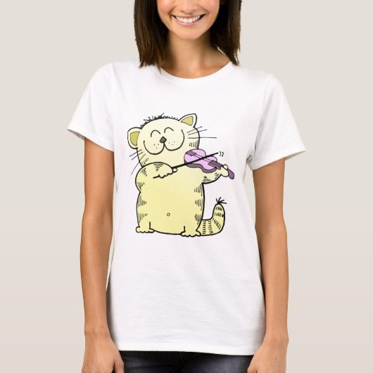T-shirt Violon de jeu de Kitty (Devant)