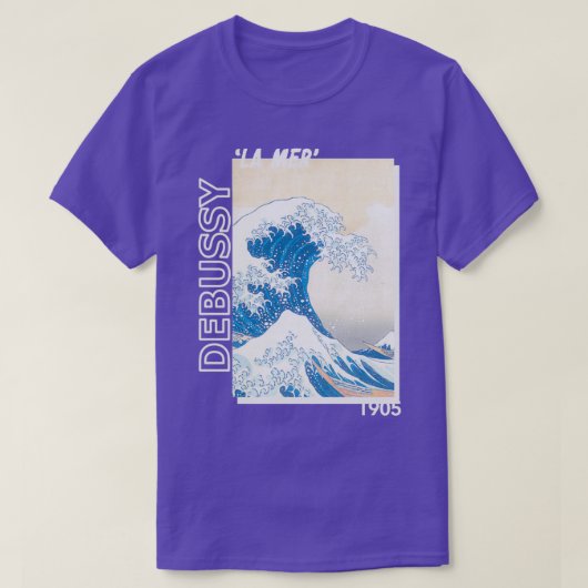 T-shirt violon de twoset debussy la mer 1905 (Design devant)