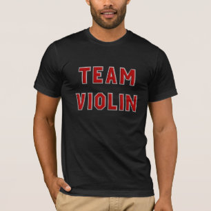 T-shirt Violon d'équipe en rouge