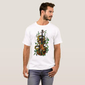 T-shirt Violon et serpent (Devant entier)