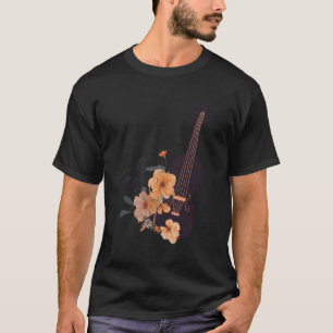 T-shirt Violon floral violon violon Joueur violoniste
