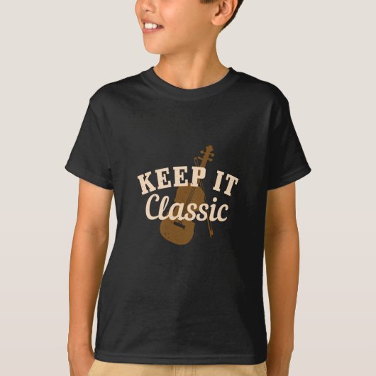 T-shirt Violon - Gardez-le Classique (Devant)