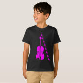 T-shirt Violon - magenta (Devant entier)