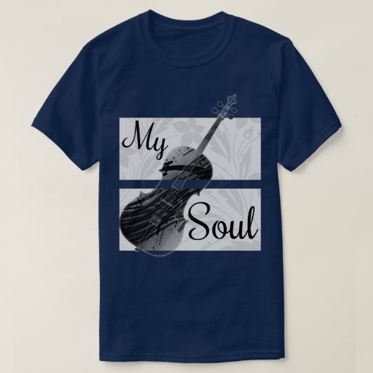 T-shirt Violon Mon âme (Design devant)