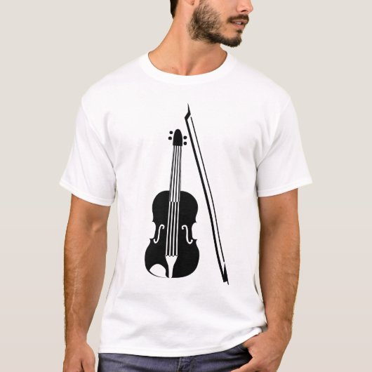 T-shirt Violon - Noir (Devant)