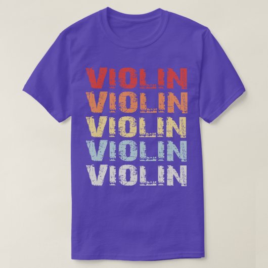 T-shirt Violon rétro 1 (Design devant)