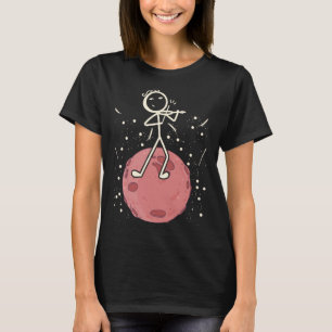 T-shirt Violon Stick Player Dans Planète Violon Musique Vi