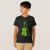 T-shirt Violon - Vert Martien (Devant entier)