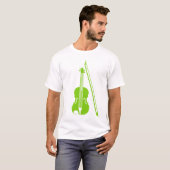 T-shirt Violon - Vert Martien (Devant entier)