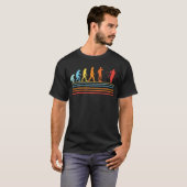 T-shirt Violon Violoniste Evolution de l'évolution du viol (Devant entier)