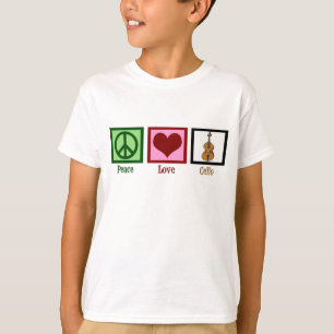 T-shirt Violoncelle d'amour de paix