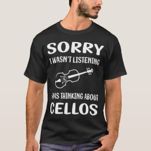 T-shirt Violoncelle de non-auditeur
