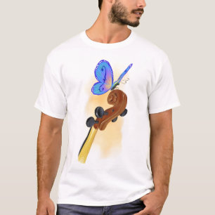 T-shirt Violoncelle de papillon