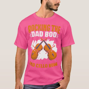 T-shirt Violoncelle D'Orchestre Joueur De Rocking The Dad