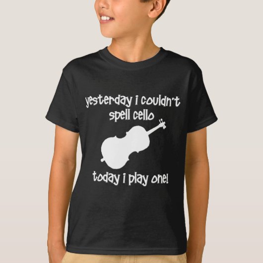T-shirt violoncelle drôle (Devant)