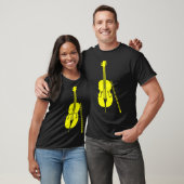 T-shirt Violoncelle - Jaune (Unisexe)