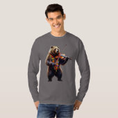 T-shirt violoniste à longue manche (Devant entier)