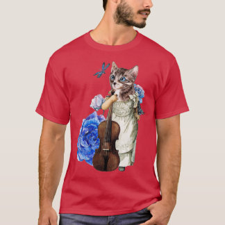 T-shirt Violoniste de chat