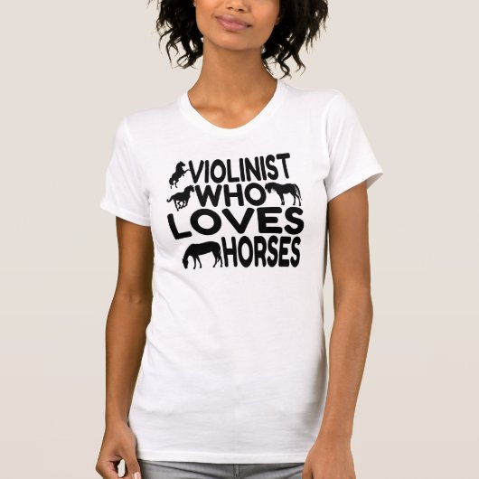 T-shirt Violoniste de Horse Lover (Devant)