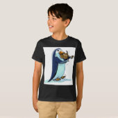 T-shirt Violoniste de pingouin (Devant entier)