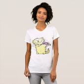 T-shirt Violoniste mignon de chaton (Devant entier)