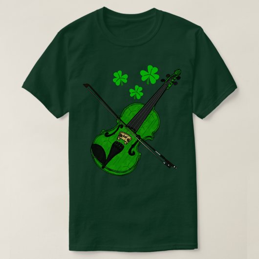 T-shirt Violoniste violoniste Jour de la Saint Patrick Fid (Design devant)