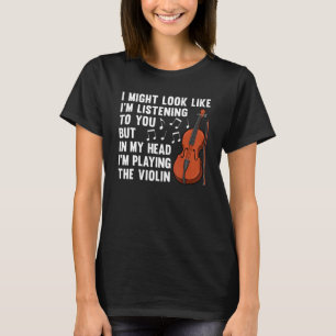 T-shirt Violons Cool Pour Hommes Femmes Joueur Violoniste