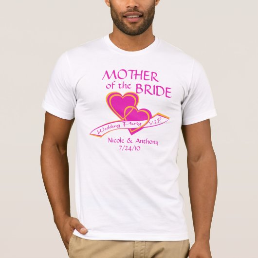 T-shirt VIP du mariage (Devant)