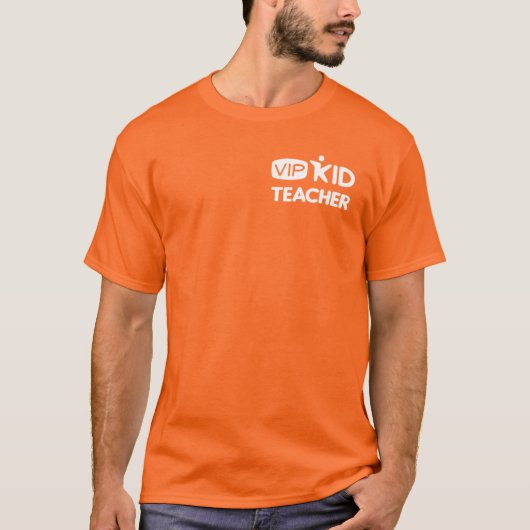T-shirt VIPKID Orange officiel (Devant)