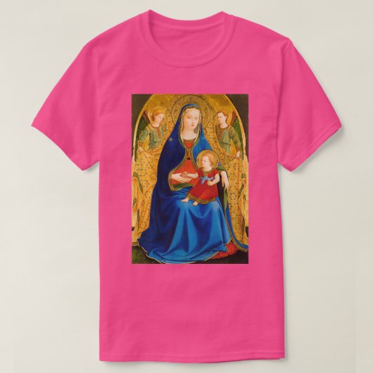 T-shirt Virgen de la granada par Fra Angelico (Design devant)