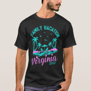 T-shirt Virginia Beach Family Vacation 2022 Palm Tree Vi