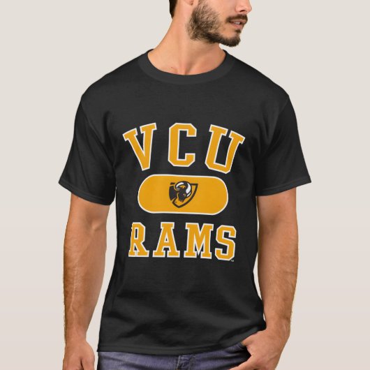T-shirt Virginia Commonwealth Rams Varsity Black (Devant)