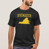 T-shirt Virginia Divemaster Scuba Instructor Dive F (Devant)