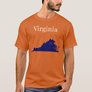 T-shirt Virginia Interstates [Conception bleu marine]
