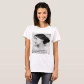 T-shirt Virginia Woolf Anonymous Était Une Citation De Fem (Devant entier)