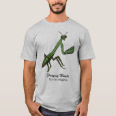 T-shirt Virginia Wright Mantis de prière, Insect Graphic (Devant)
