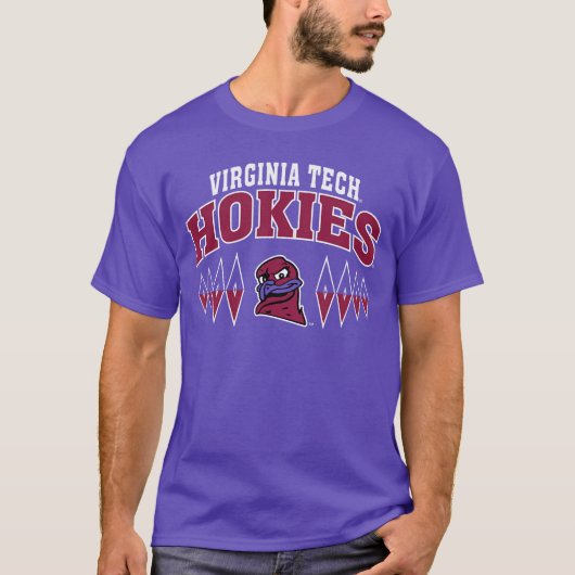 T-shirt Virginiaech Hokies Split Orange Officially License (Devant)