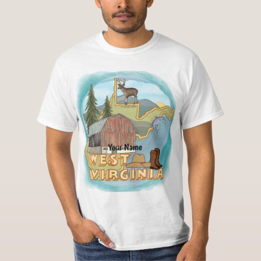 T-shirt Virginie-Occidentale (Devant)