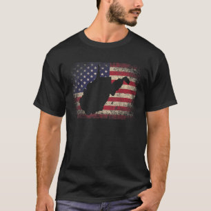 T-shirt Virginie-Occidentale 4 juillet Cadeau américain Dr
